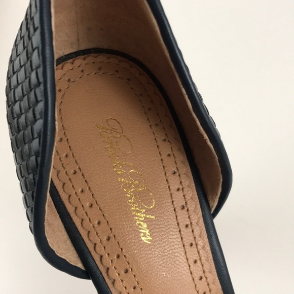 BROOKS BROTHERS woven calfskin ankle strap heels - Picture 6 of 7